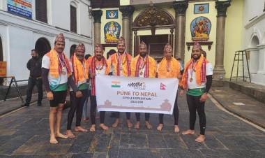मराठा वॉरीअर्सची पुणे ते नेपाळ सायकल मोहीम फत्ते, अवघ्या १८ दिवसात पुर्ण…